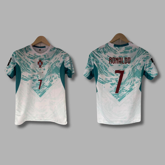 Portugal 2026 World Cup Away Ronaldo Half Sleeve Sublimation P1624| Jersey Kada