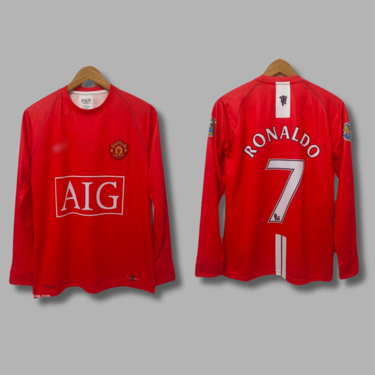 Ronaldo Manchester United 2008 Full Sleeve Embroidery - P2277 | Jersey Kada