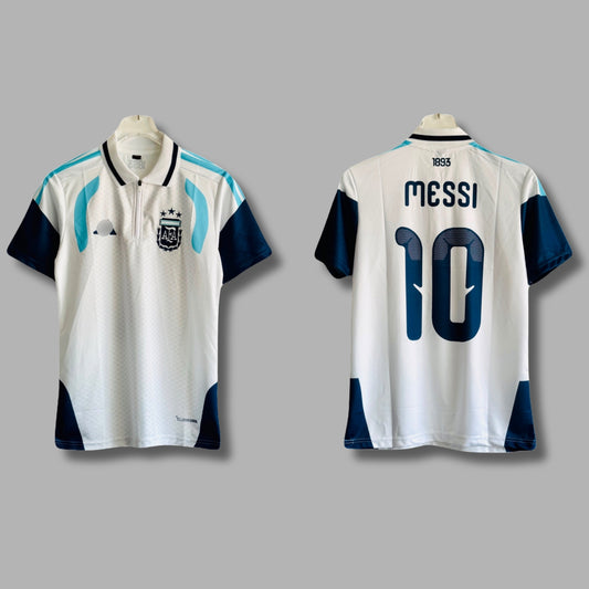 Argentina Training kit Messi Half Sleeve Collar Embroidery -P2009 | Jersey Kada