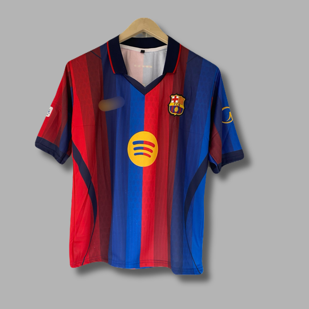 Pedri Barcelona 2026-27 Home kit Five Sleeve collar Embroidery- P2561 | Jersey Kada