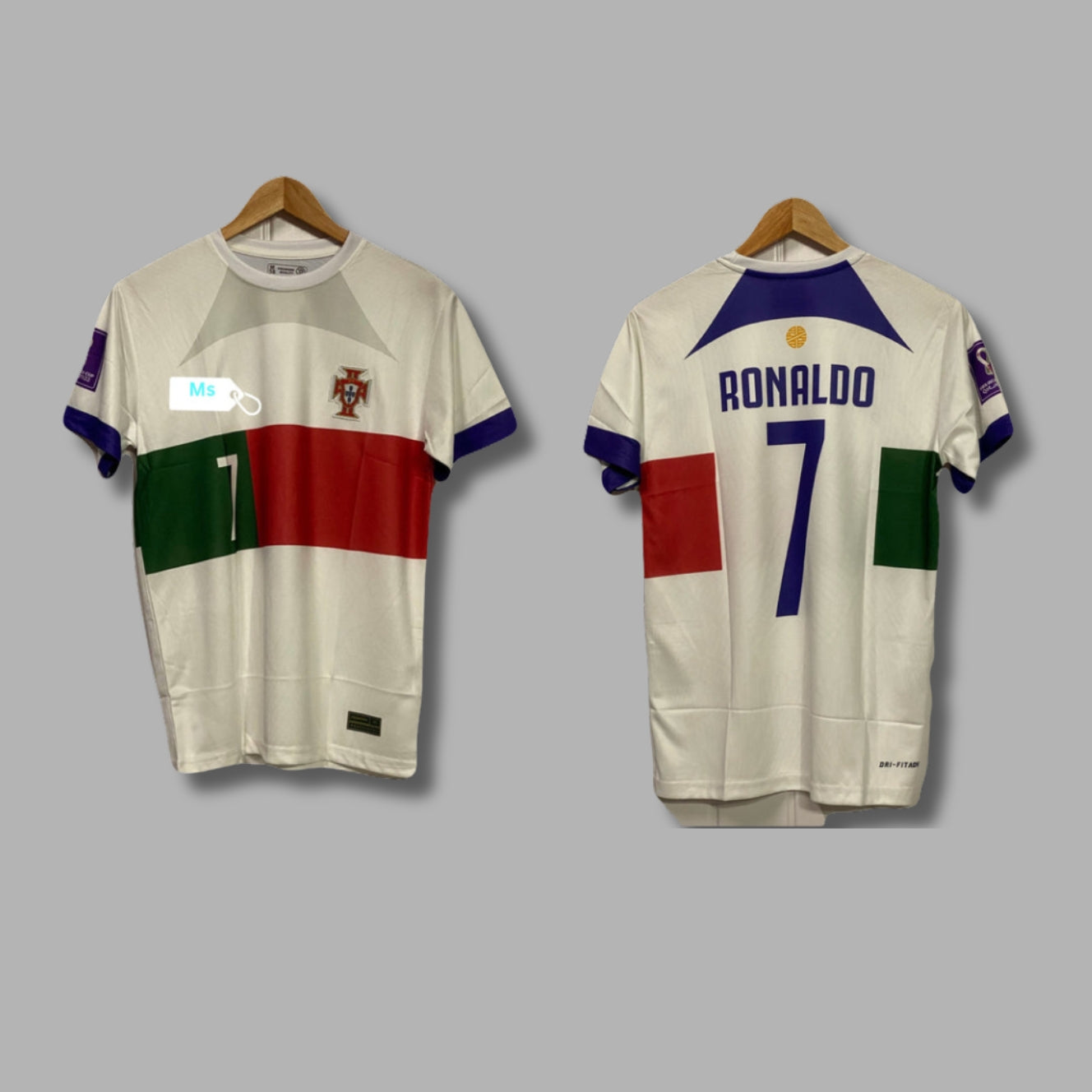 Portugal 2022 Away Ronaldo Half Sleeve Embroidery P208 | Jersey Kada