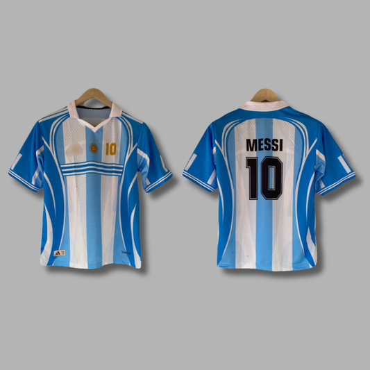 Messi Argentina Five Sleeve Collar Sublimation - P2203 | Jersey Kada