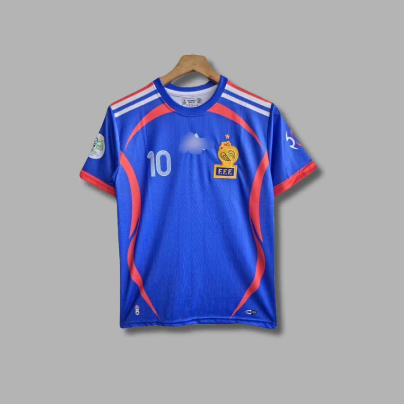 France 2006 World Cup Zidane Half Sleeve Embroidery Home kit | Jersey Kada