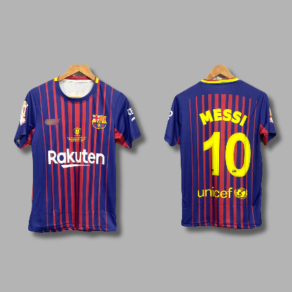 Barcelona 2018 copadelray final edition jersey messi Half sleeve  - P629