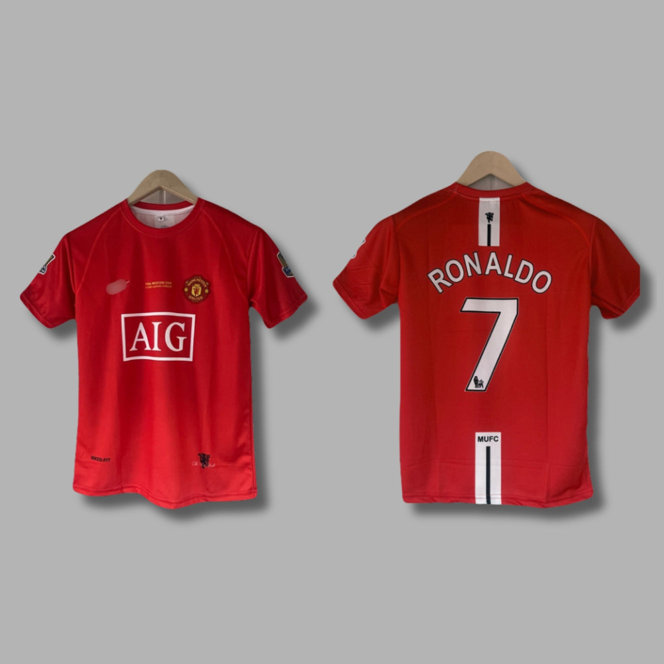 Man United 2008 UCL Final Edition Half Sleeve Embroidery | Jersey Kada