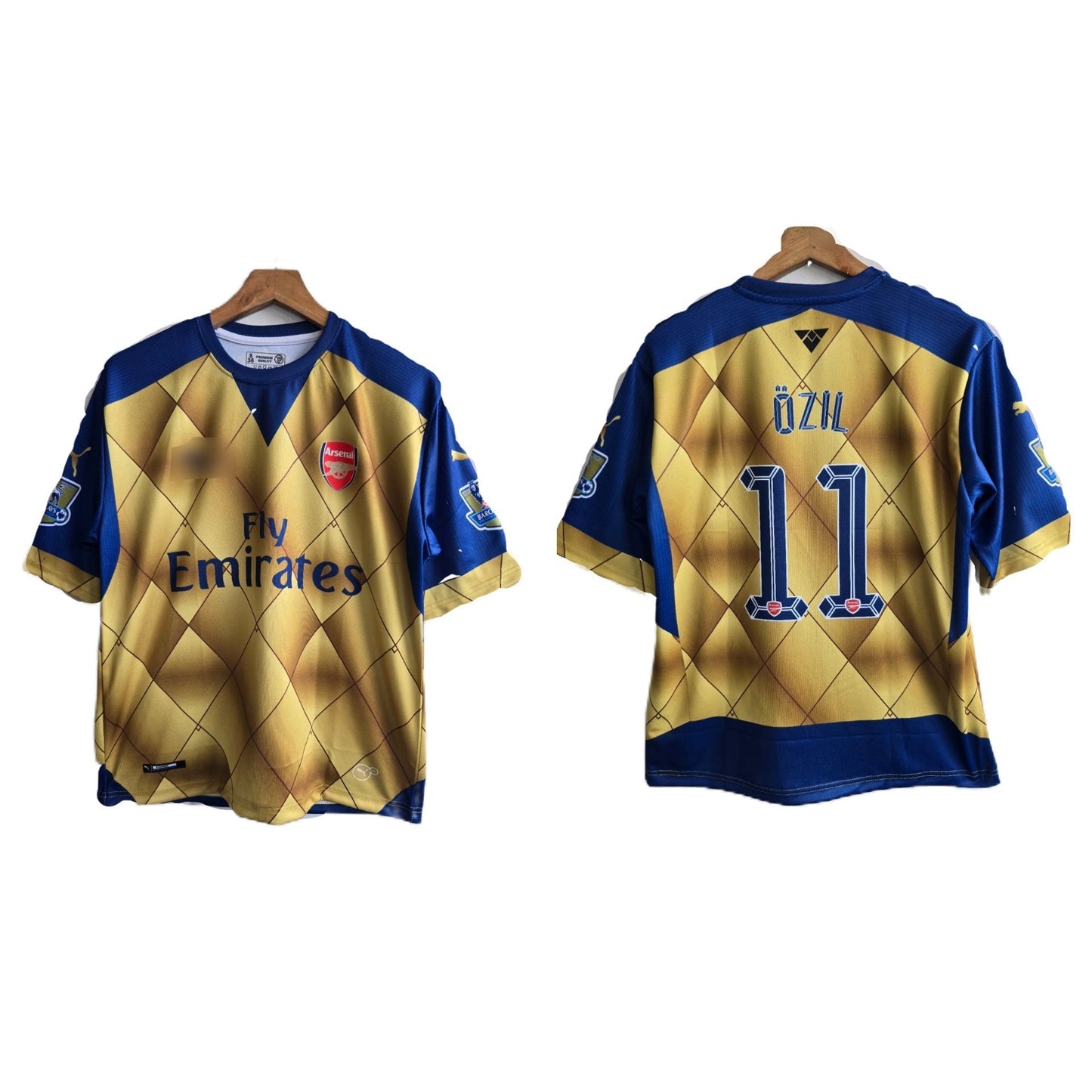 Arsenal 2015-16 Away kit Ozil Five sleeve -  P487 - Ms Retro Store