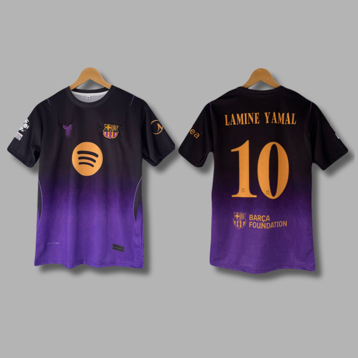 Lamine Yamal Barcelona 2026-27 Away Half Sleeve Embroidery- P2368 | Jersey Kada