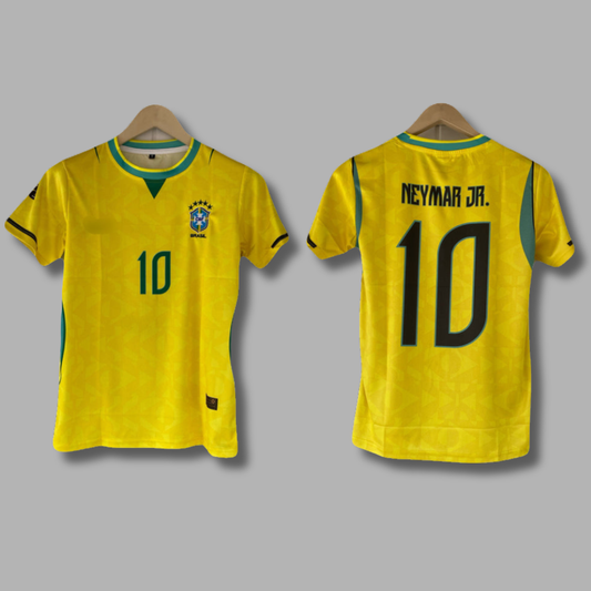 Neymar Jr Brazil 2026 WorldCup Home  Half Sleeve Embroidery -P2349 | Jersey Kada