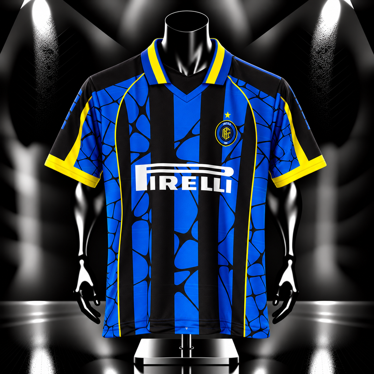 Ronaldo Inter Milan Home kit Five sleeve Collar Sublimation- P2559 | Jersey Kada