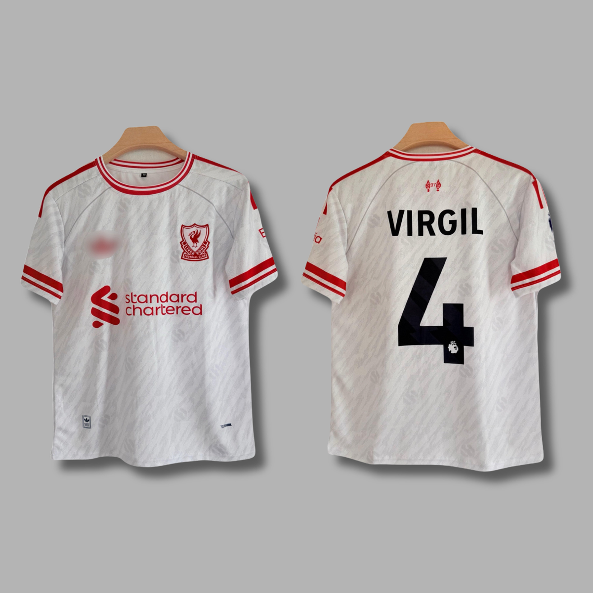 Van Dijk Liverpool 2026/27 Away kit Half sleeve embroidery jersey - P2606 | Jersey Kada