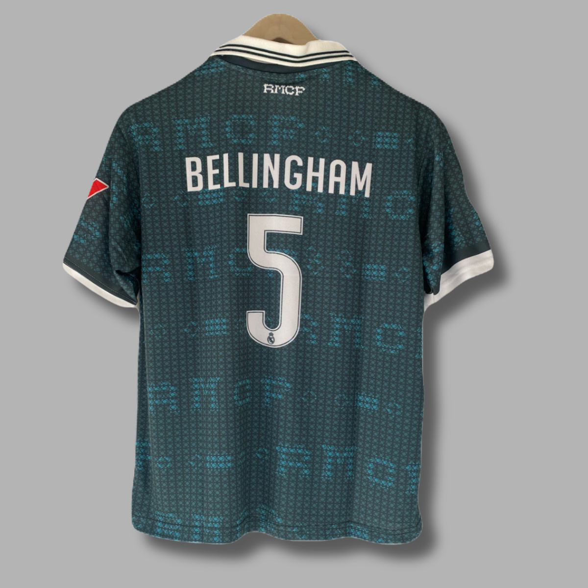 Bellingham Real Madrid Away 2026/27 Five Sleeve collar Embroidery- P2481 | Jersey Kada