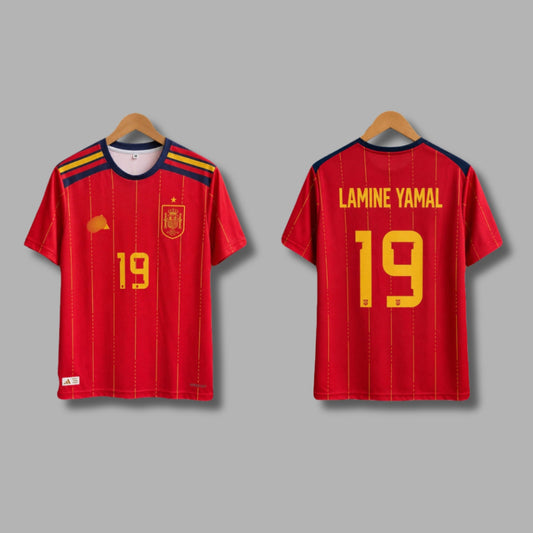 Spain 2026 WorldCup Lamine Yamal Home Half Sleeve Sublimation P1918| Jersey Kada