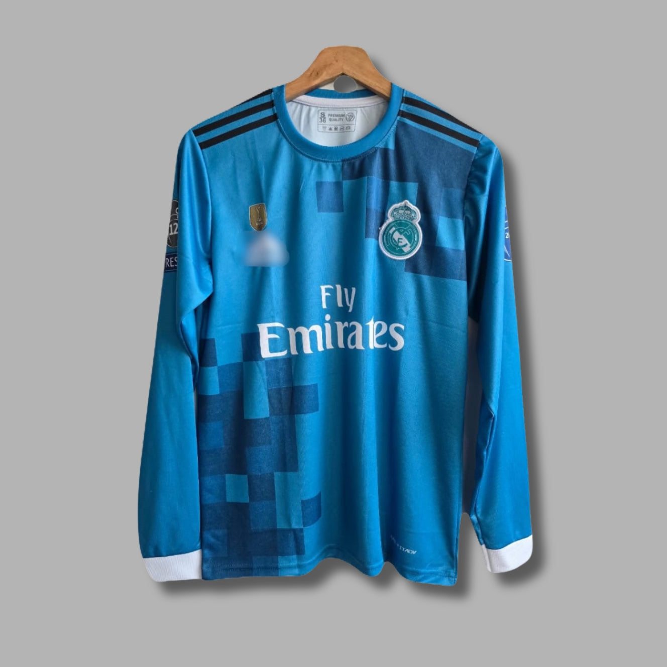 Real Madrid 2017/18 Third Ronaldo Full Sleeve Embroidery P163 | Jersey Kada