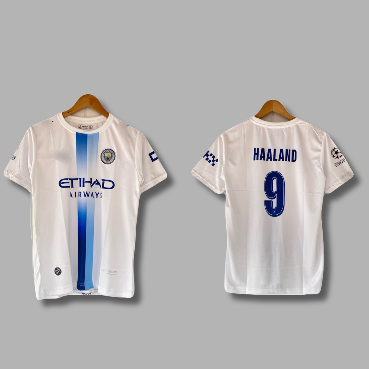 Haaland Manchester City Home Embroidery Half Sleeve jersey | Jersey Kada