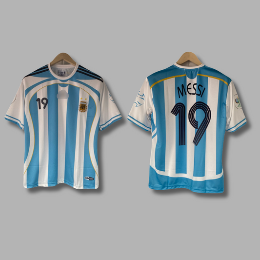 Messi Argentina Home Five sleeve Embroidery Jersey - P2590 | Jersey Kada
