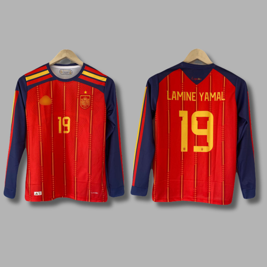 Lamine Yamal Spain Home Full Sleeve Embroidery -P2347 | Jersey Kada
