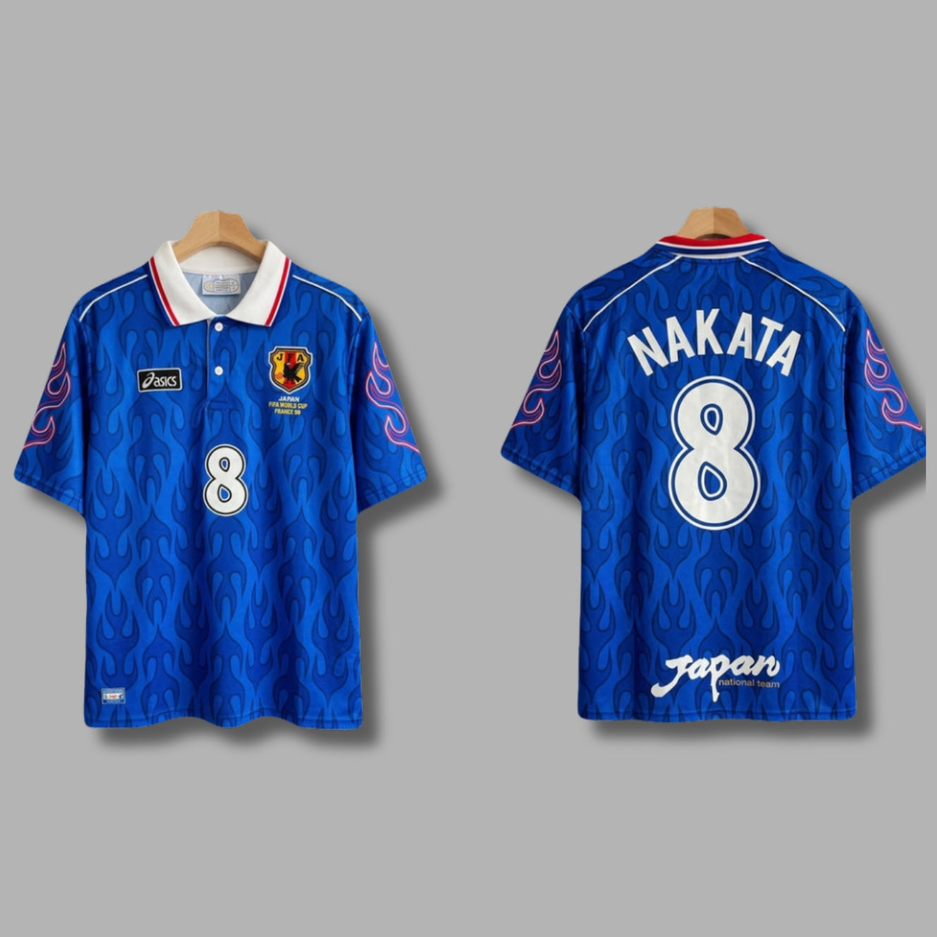 Japan Nakata 1998 Worldcup  Five Sleeve Collar Embroidery | Jersey Kada