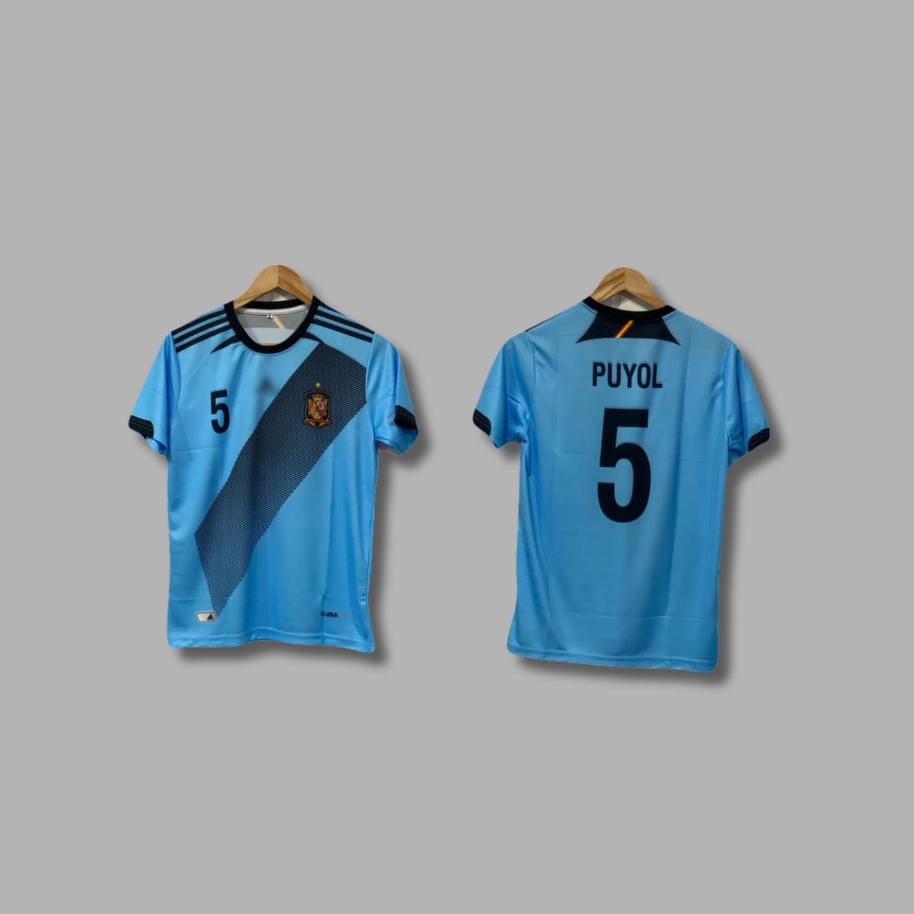 Spain 2012 Away kit Puyol Half sleeve Sublimation - P529-Jersey Kada
