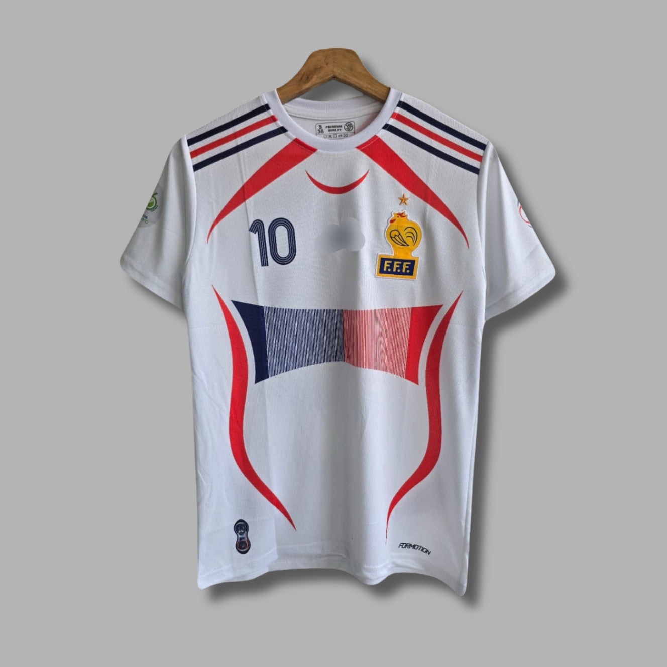 France 2006  Away Kit Zidane Half sleeve Embroidery P2000 | Jersey Kada