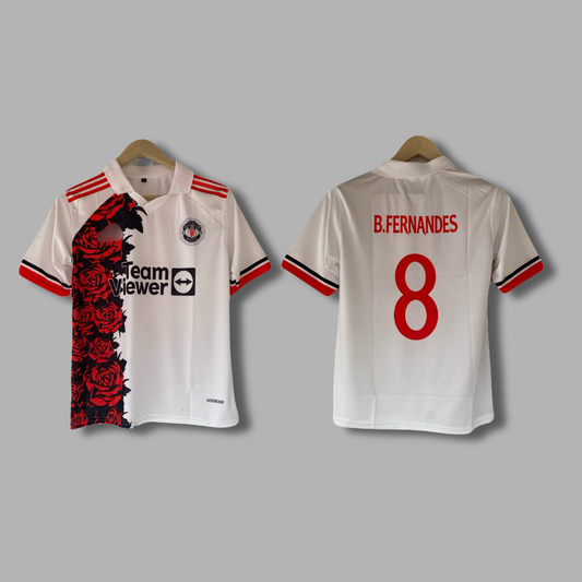 Bruno Fernandes manchester united  Five sleeve Collar Sublimation jersey- P2189 | Jersey Kada