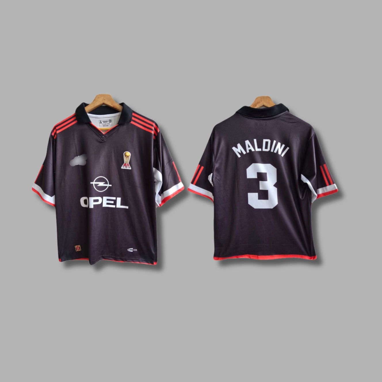 AC Milan 1999–2000 Maldini Third kit Five sleeve collar Sublimation- P1391| Jersey Kada