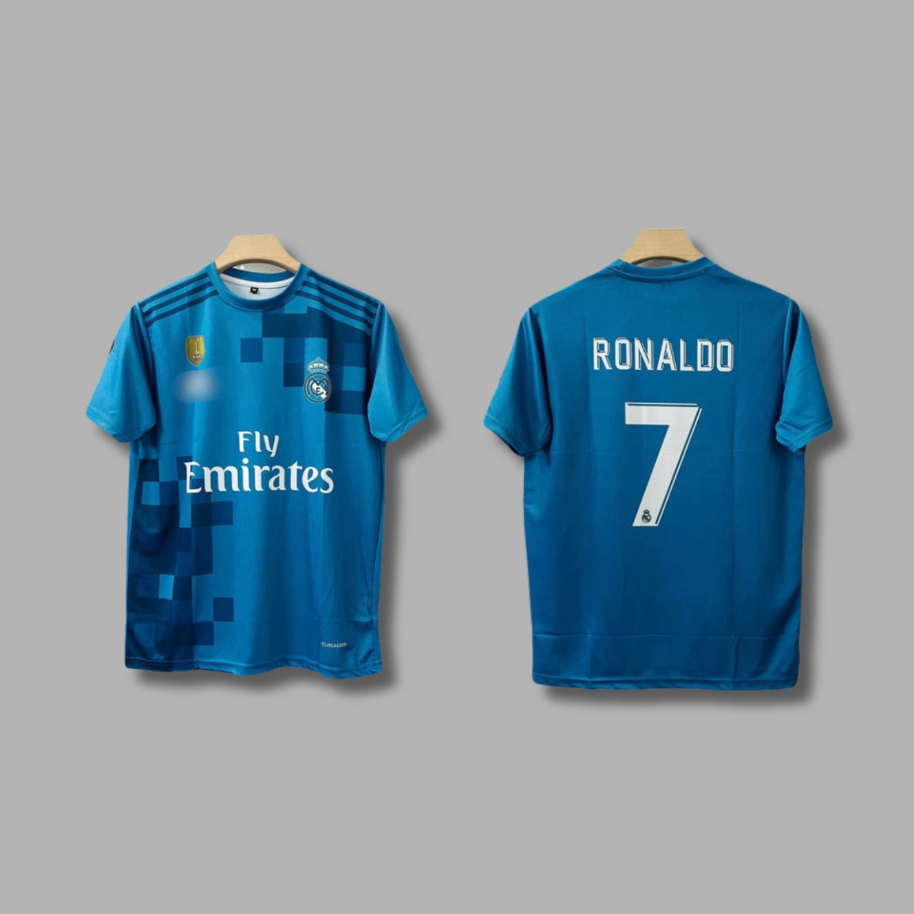 Real Madrid 2017-18 third jersey Ronaldo Half Sleeve Sublimation P969 | Jersey Kada