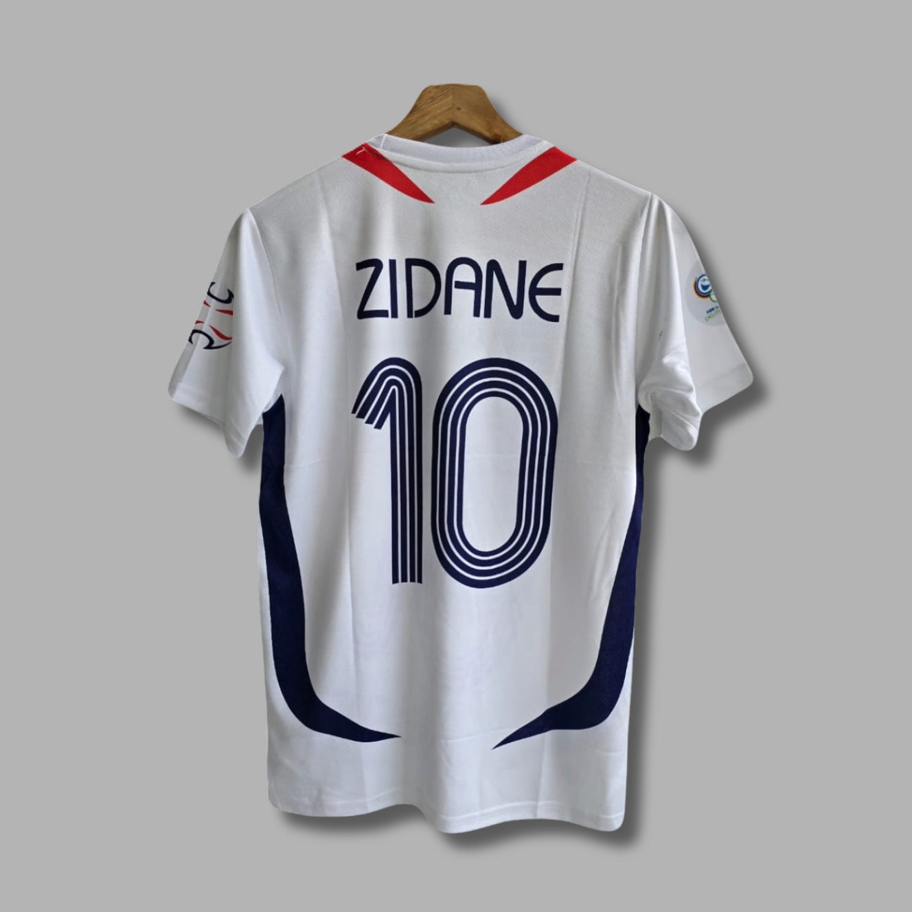 France 2006  Away Kit Zidane Half sleeve Embroidery P2000 | Jersey Kada