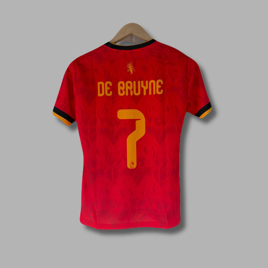 Belgium 2026 World Cup Home De Bruyne Half Sleeve Sublimation | Jersey Kada