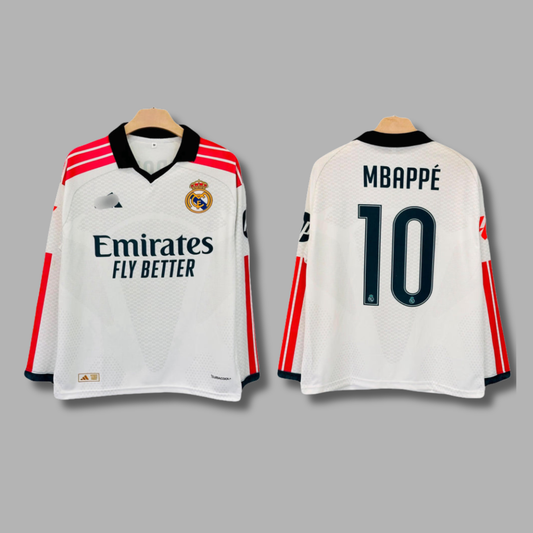 Mbappe Real Madrid 2026/27 Home Full Sleeve Collar Sublimtion -P2383 | Jersey Kada