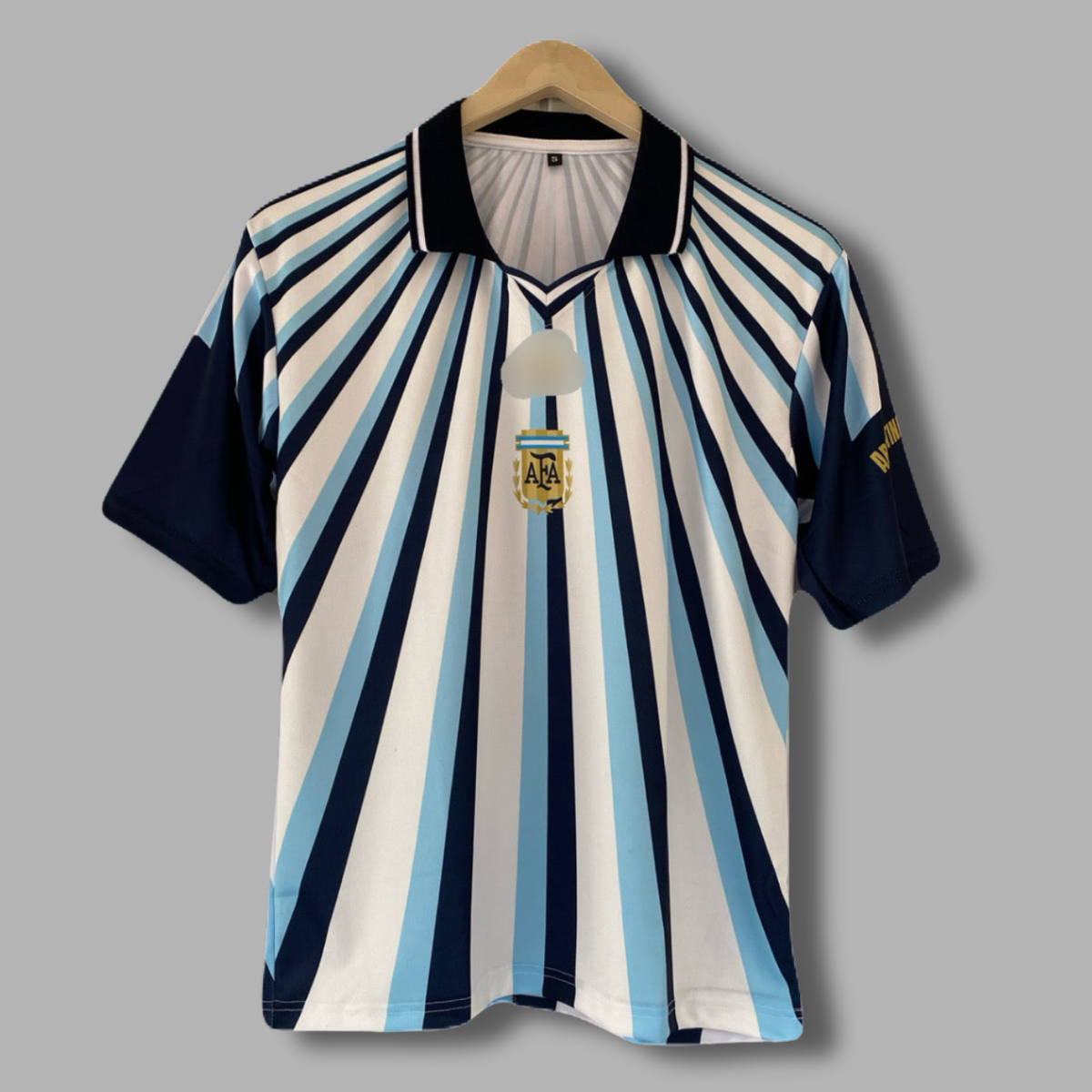 Messi Argentina Pre match  Five sleeve Collar sublimation Jersey - P2400 | Jersey Kada