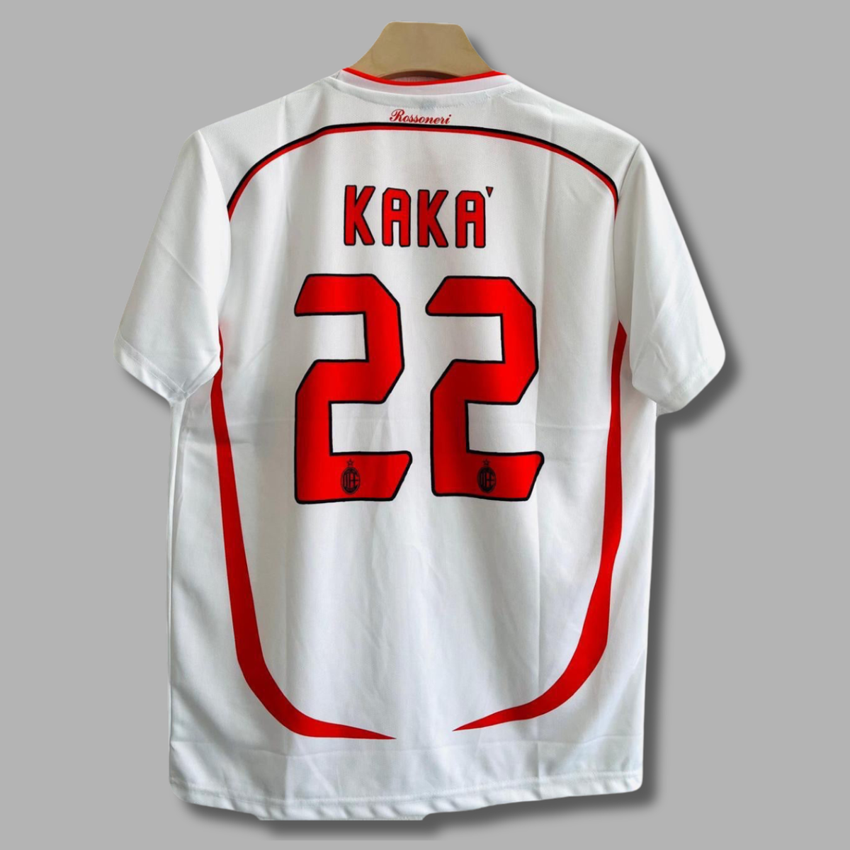 Ac milan 2006-07 Away kit Kaka Embroidery Half sleeve- P2577 | Jersey Kada
