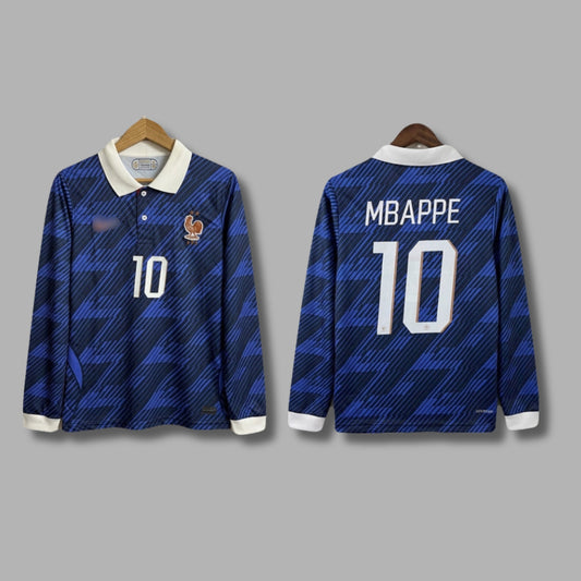 France Mbappe 2026 Worldcup Full Sleeve Collar Embroidery P1833| Jersey Kada