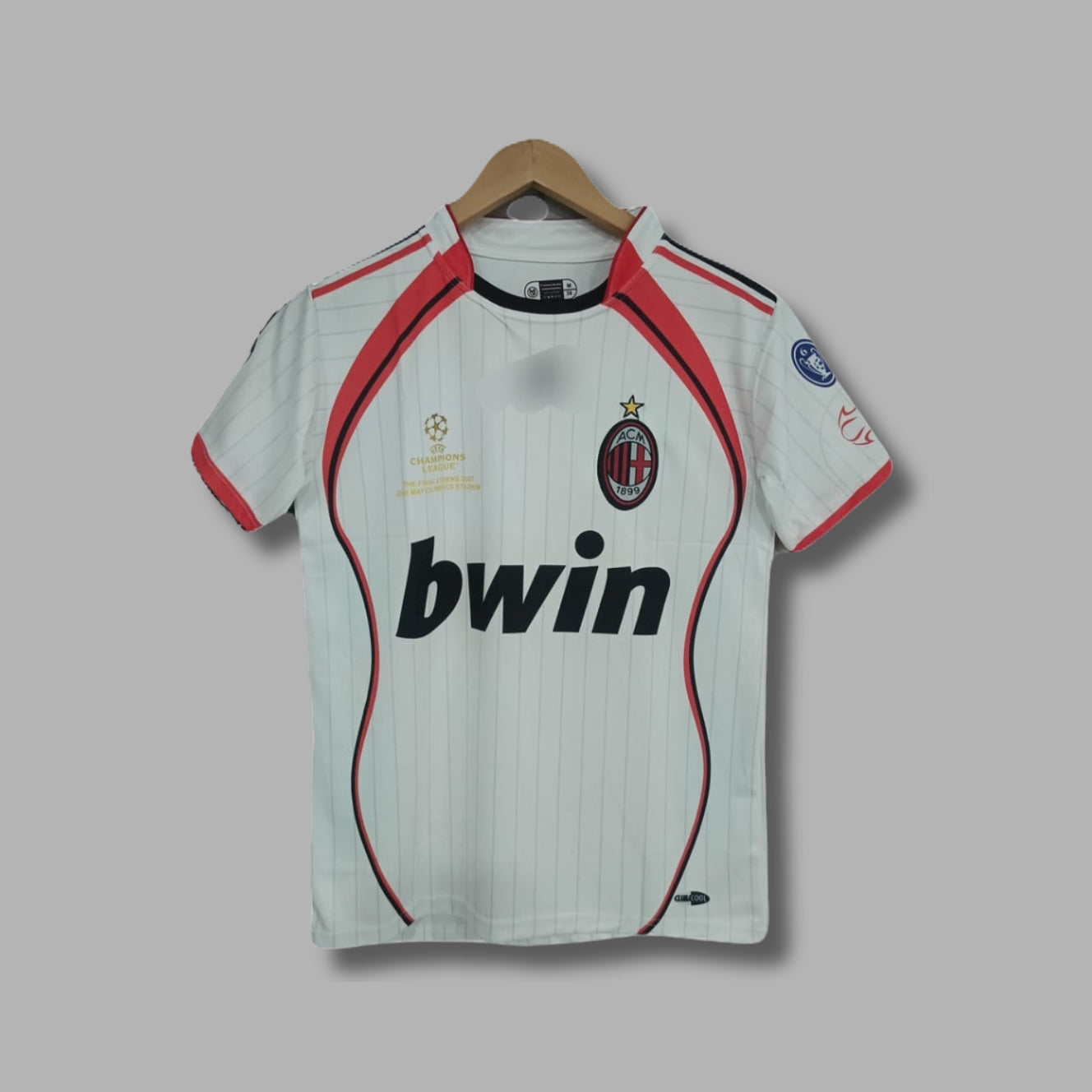 Ac Milan 2006-07 Away final kit Maldini Half sleeve Embroidery - P1533 Ms Retro Store