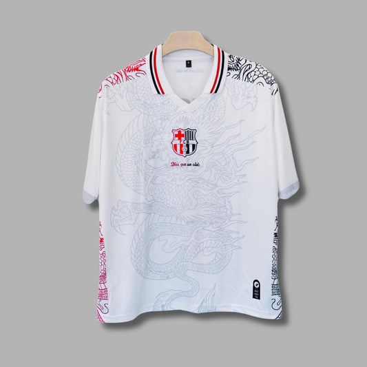 Barcelona messi dragon edition Collar Five Sleeve Sublimation  | Jersey Kada