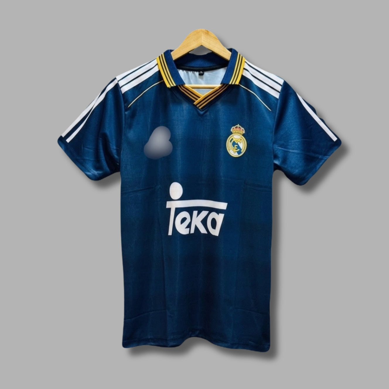 Real Madrid 1998-99 Away Roberto Carlos Half Sleeve collar Sublimation P1690 | Jersey Kada