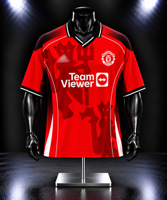 Ronaldo Manchester united Home Five Sleeve collar Sublimation Jersey - P2644 | Jersey Kada