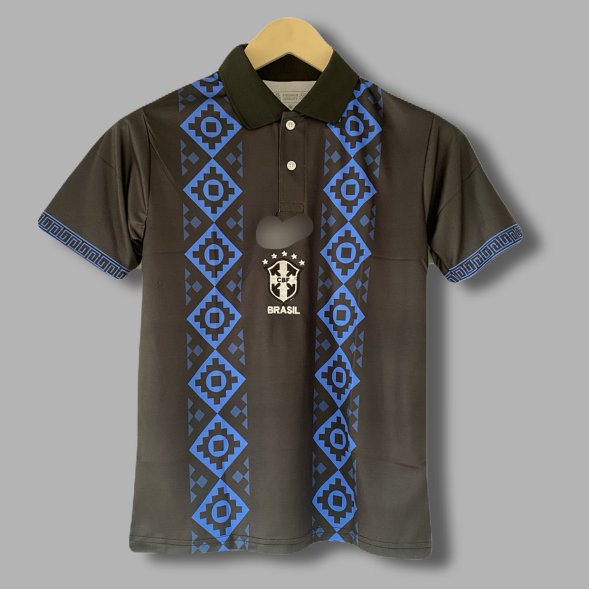 Brazil special no name edition collar  half sleeve jersey | Jersey Kada