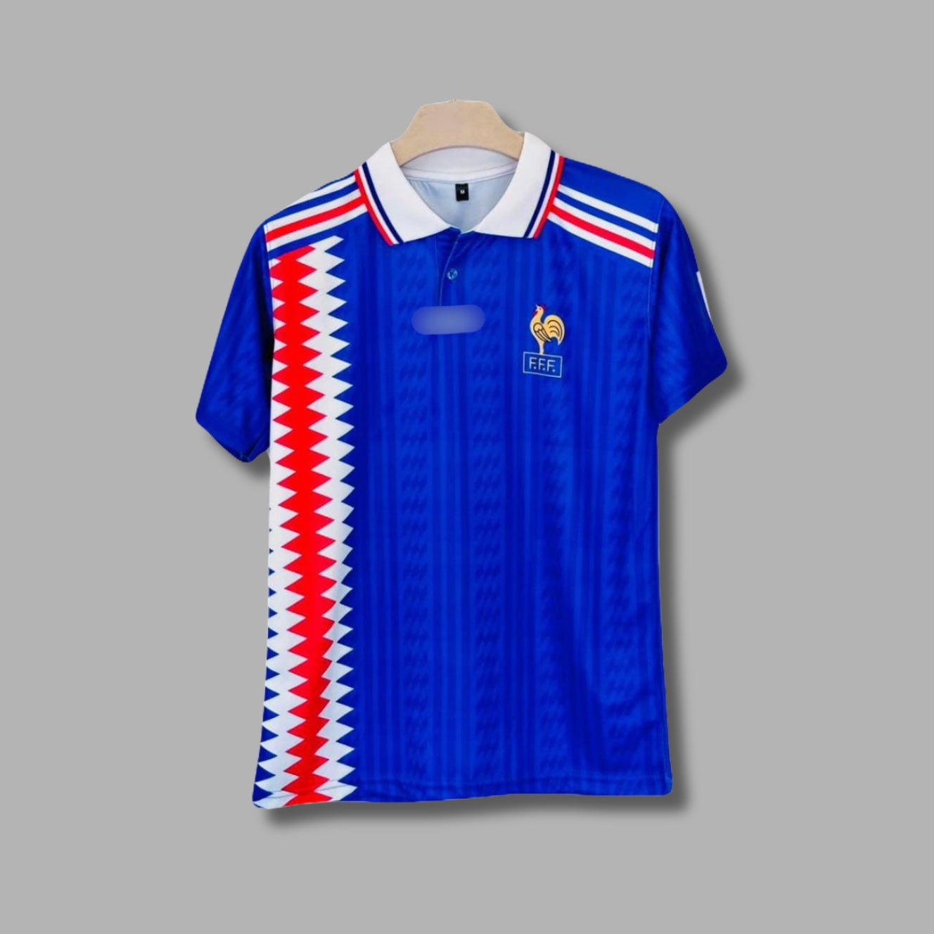 France 1994/96 Zidane Half Sleeve Collar Sublimation P1553 | Jersey Kada