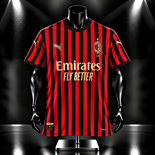 Ac Milan 120th Anniversary Special Edition Kit Ibrahimovic Half Sleeve - P1221 | Jersey Kada