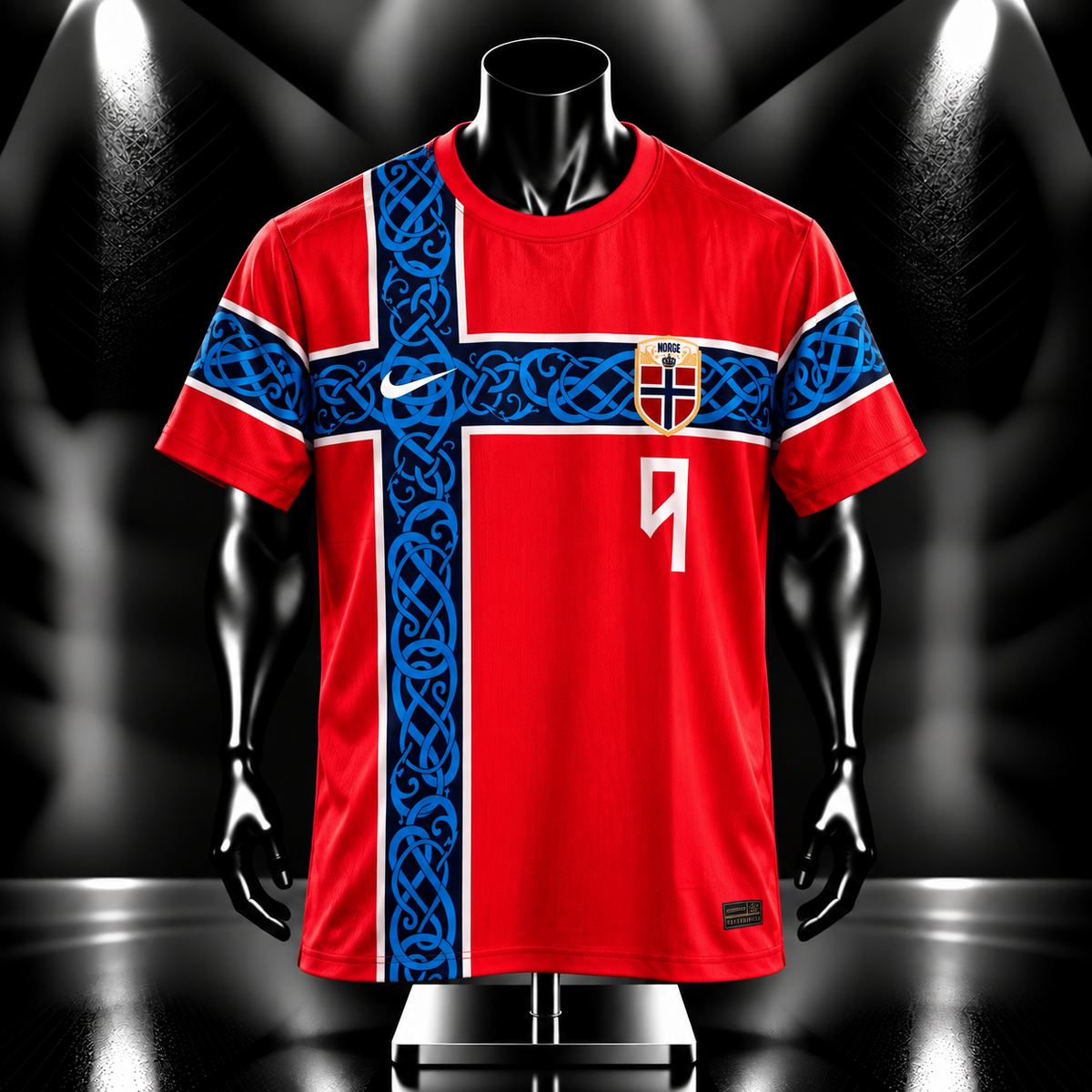 Norway 2026 world cup home haaland half sleeve embroidery Jersey - P1700 | Jersey Kada