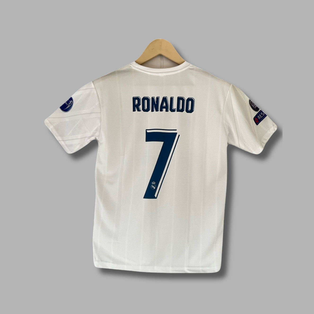 Real Madrid Ronaldo 2018 UCL Final Edition Half Sleeve Embroidery | Jersey Kada