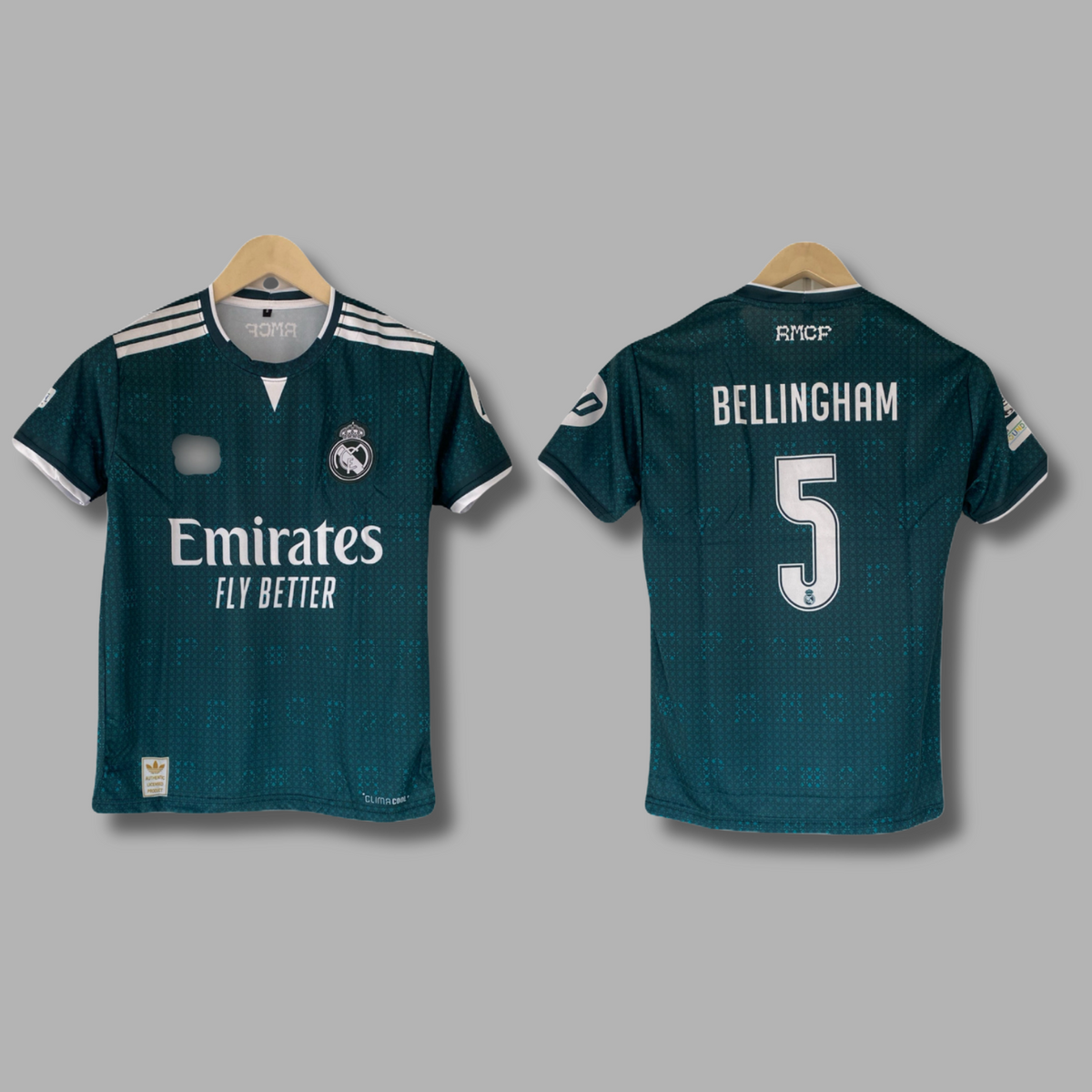 Bellingham Real Madrid 2026-27 away kit embroidery half sleeve - P2560 | Jersey Kada