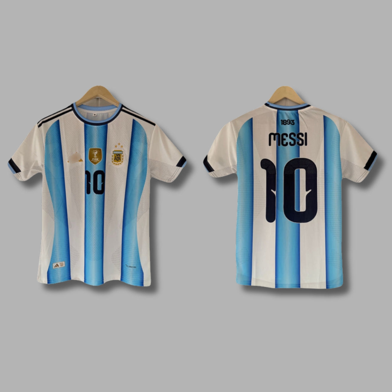 Argentina 2026 WorldCup Messi Half Sleeve Embroidery | Jersey Kada
