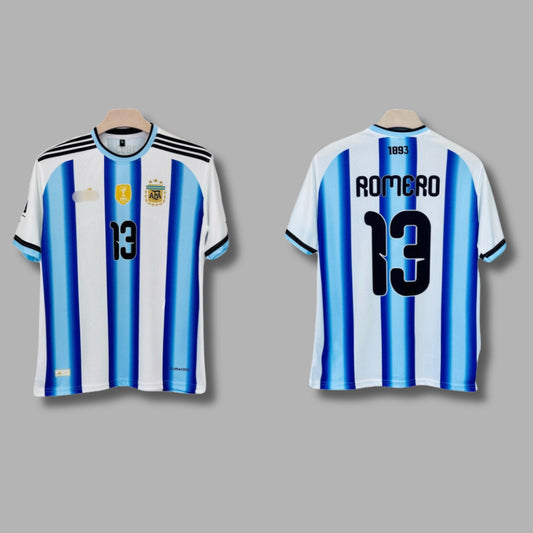 Argentina  2026 World Cup Home Romero Half Sleeve Sublimation P1592| Jersey Kada