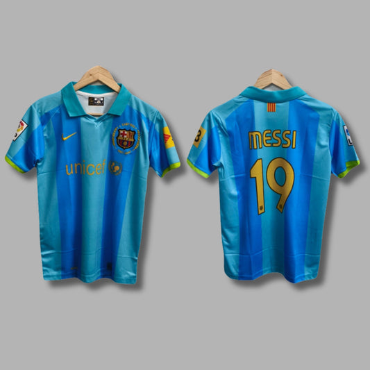 Barcelona 2007/08 Away Messi Half Sleeve Collar Embroidery P236 | Jersey Kada