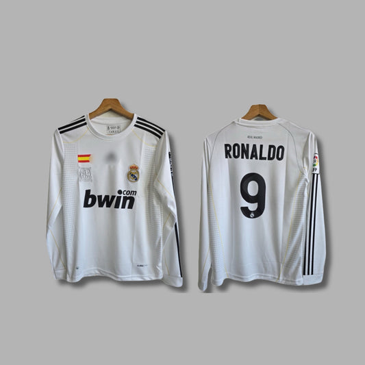Realmadrid 2009/10 Ronaldo home jersey full sleeve Embroidery -P807 | Jersey Kada
