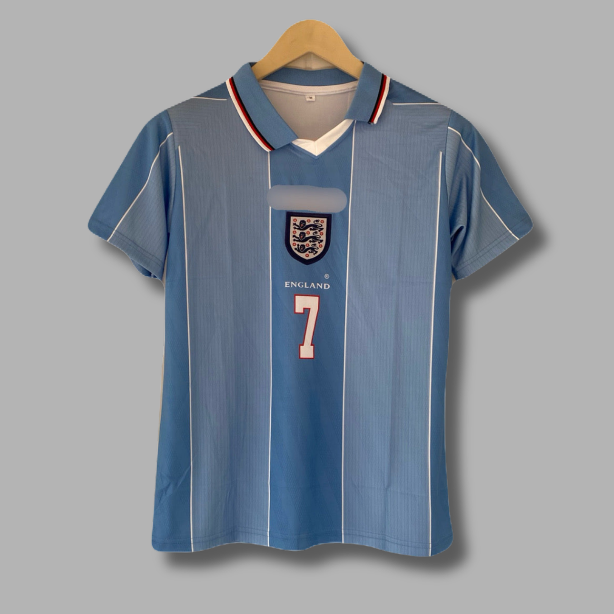 Beckham England 1996/97 Away kit Half Sleeve Embroidery - P2575 | Jersey Kada