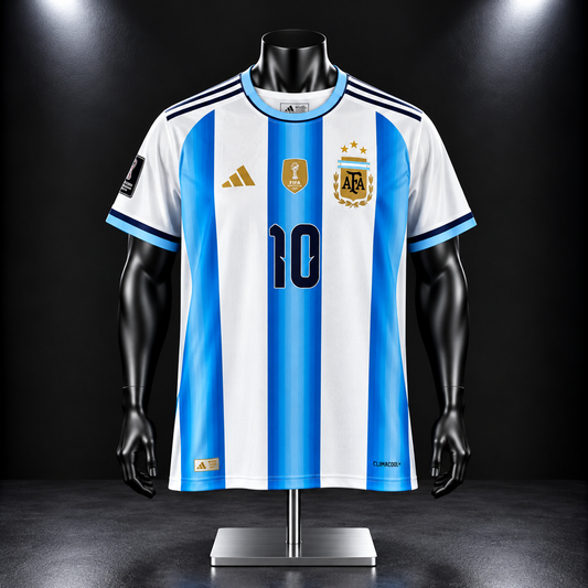 Argentina 2026 WorldCup Messi Half Sleeve Embroidery - P2078 | Jersey Kada
