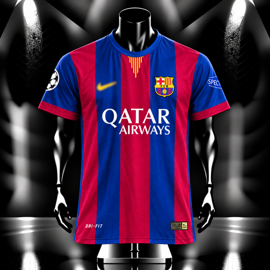 Barcelona 2015 Neymar Home jersey half sleeve p5  - Jersey Kada
