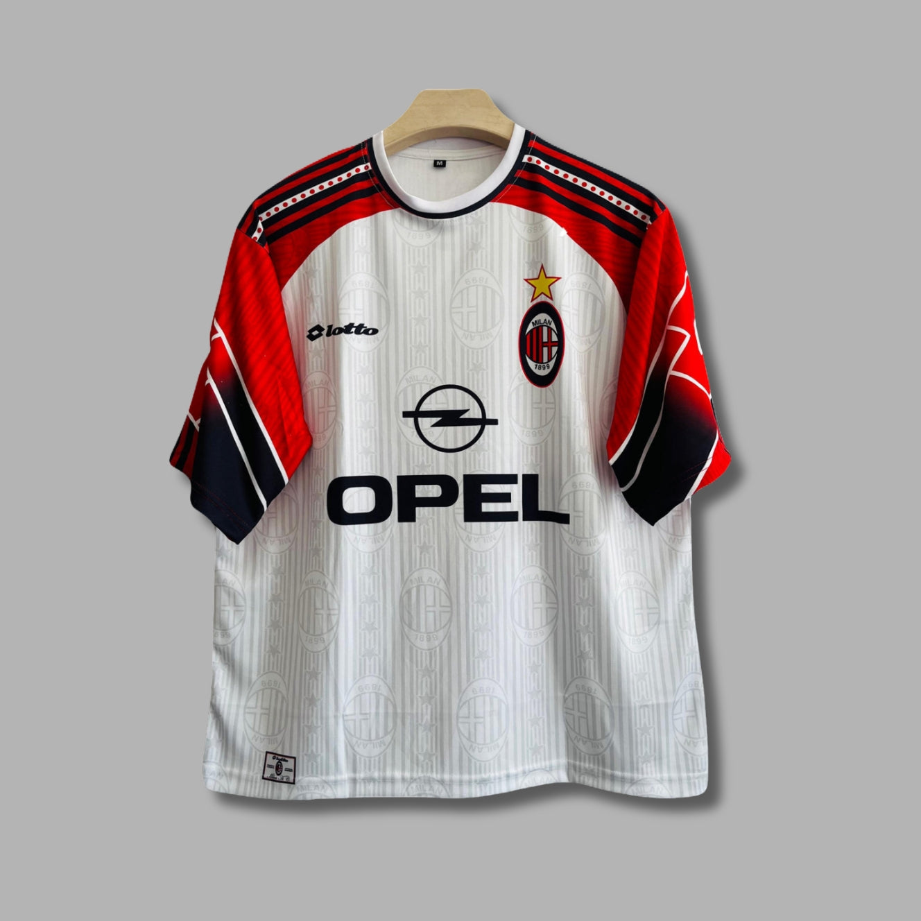 Ac milan 1997/98 Maldini away kit five sleeve Sublimation -P195  |Jersey Kada